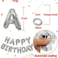 Happy Birthday Balloons Banner, 16 Inch Mylar Foil Letters...