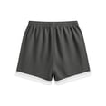 thumbnail image 6 of Women's Lace Trim Shorts, High Waisted Linen Look Casual Shorts with Drawstring and Pockets, Summer Beach Vacation Resort Outdoor Daily Wear Loose Fit Flowy Bottoms Gray XL, 6 of 7