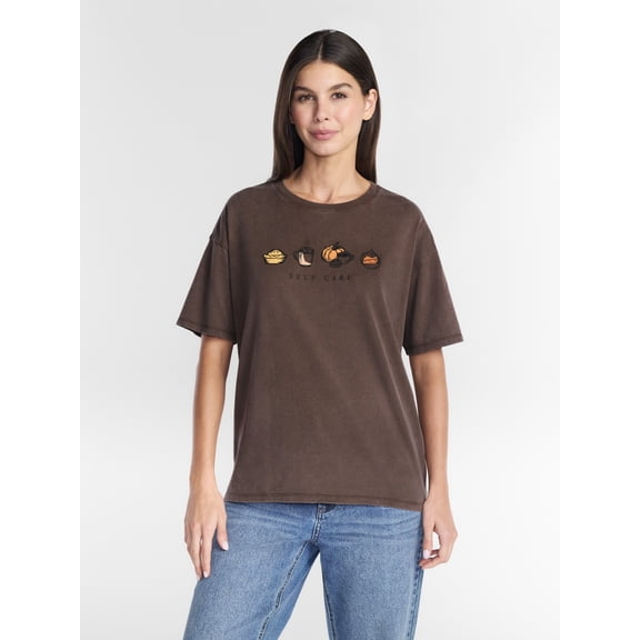 Women's Iconic Graphic Seasonal Fall Tee, from Positivitees, Sizes S-4X