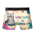 thumbnail image 2 of Welcome to American Shorthair Classroom Teacher Dog Mom All Over Print Boxer Briefs Underwear for Men Dad Cat Lover Kitten Owner Gifts - 02015, 2 of 6