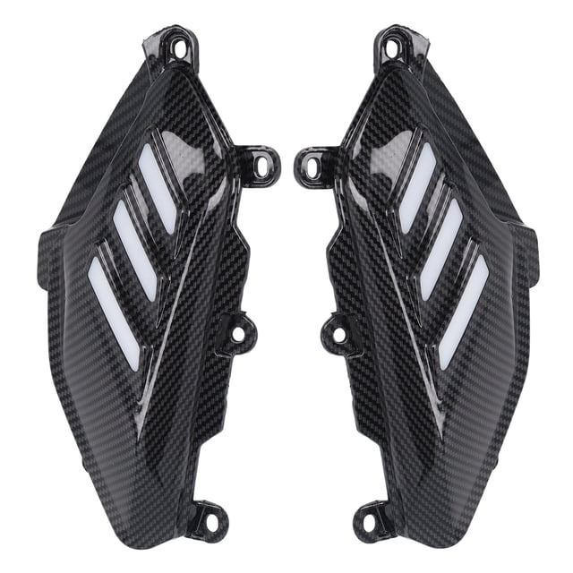 Cubierta Protectora Lateral Trasera De Motocicleta, Cubierta Protectora Lateral Trasera Del Motor 1 Par Con Luz LED Para Motocicleta ANGGREK Descripción de la referencia