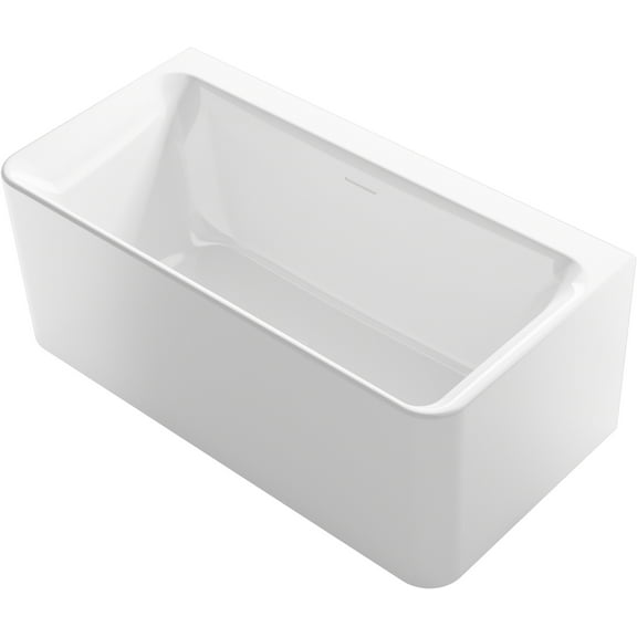 Sterling 96133 Unwind 60" Free Standing Acrylic Soaking Tub - Non Slip White