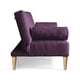 thumbnail image 5 of Sofá Cama Con Portavasos De Velvet Morado Makora Modelo Zambroni, 5 of 10
