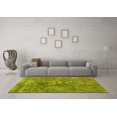 thumbnail image 3 of Ahgly Company Machine Washable Indoor Square Persian Yellow Traditional Area Rugs, 8' Square, 3 of 4