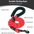 thumbnail image 5 of Syenll Rope Dog Leash, 5 ft Highly Reflective Threads Leash with Comfortable Padded Handle for Small Medium Large Dogs, Red, 5 of 7