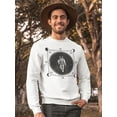thumbnail image 2 of Astronaut Soaring Through Space. Sweatshirt Men -Image by Shutterstock, Male Medium, 2 of 4
