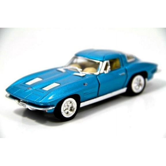 Kinsmart 5" 1963 Chevy Chevrolet Corvette Stingray Diecast Model Toy 1:36 Blue