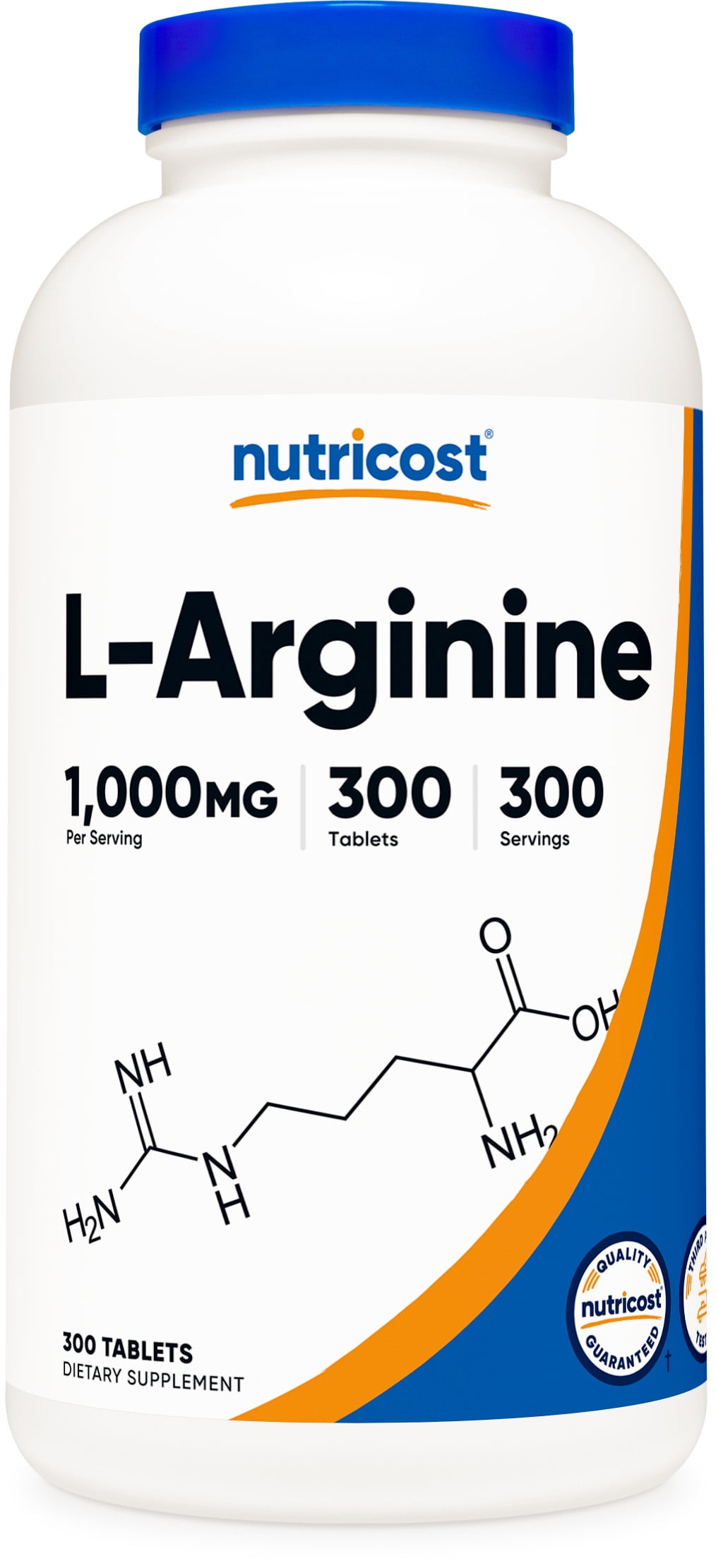 Nutricost L-Arginine 1000mg, Amino Acid Tablets (300 Tablets)