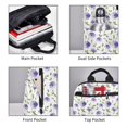 thumbnail image 3 of Yiaed Purple Chicory Print Lightweight Backpack Travel Backpacks Hiking Daypack for Women Men, 3 of 5