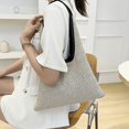 thumbnail image 4 of Jiibva Weave Shoulder Bag for Women Crossbody Bag Straw Shoulder Bag Bucket Handbags for Beach Holiday Shoulder Bags, 4 of 7