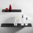 thumbnail image 3 of AYYUFE Wall-mounted Storage Holder Simple Punch-free Space Aluminum Wall Display Ledge Metal Shelf for Daily Use, 3 of 8