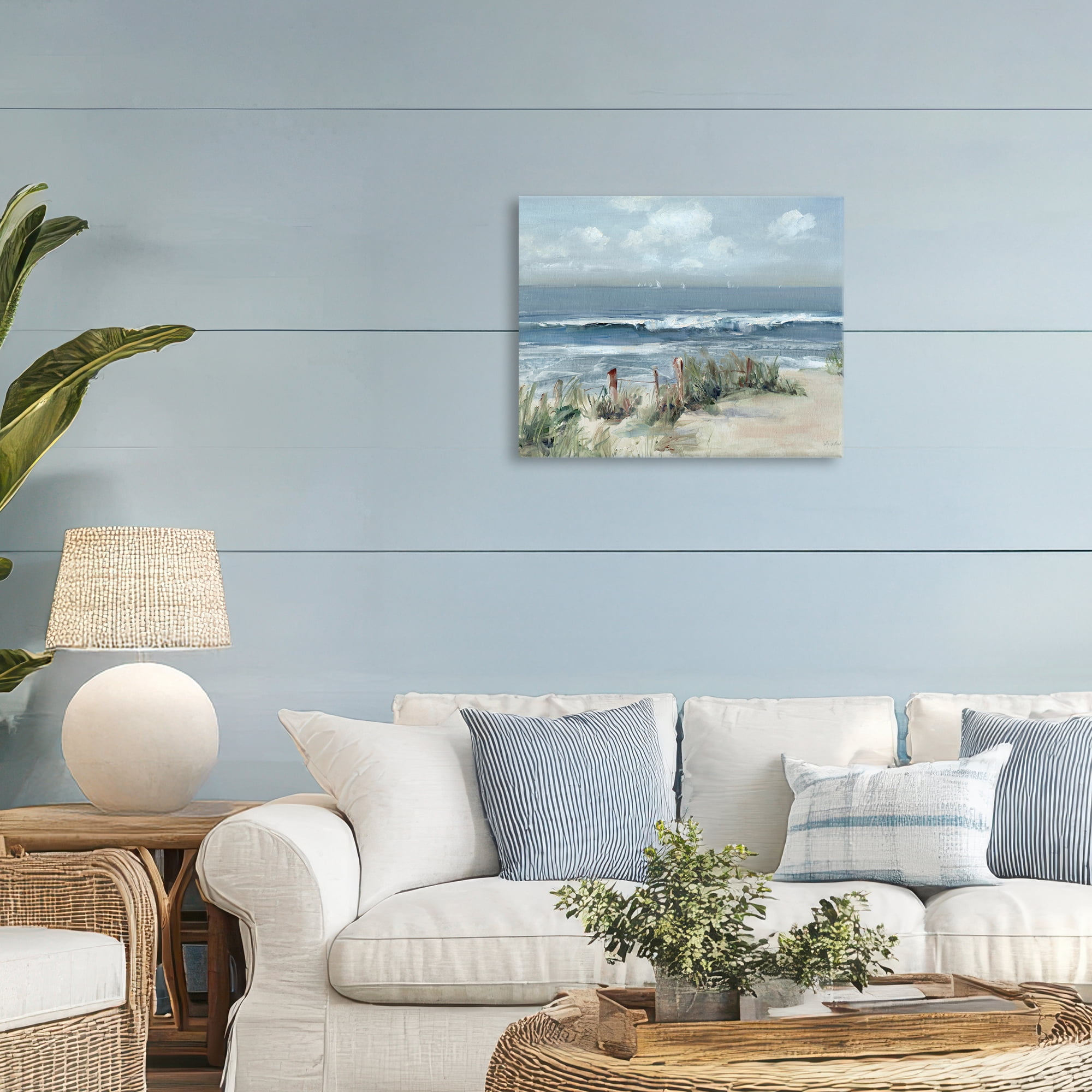 Stupell Industries Brushed Expression of Coast Canvas Wall Art, design by Sally Swatland