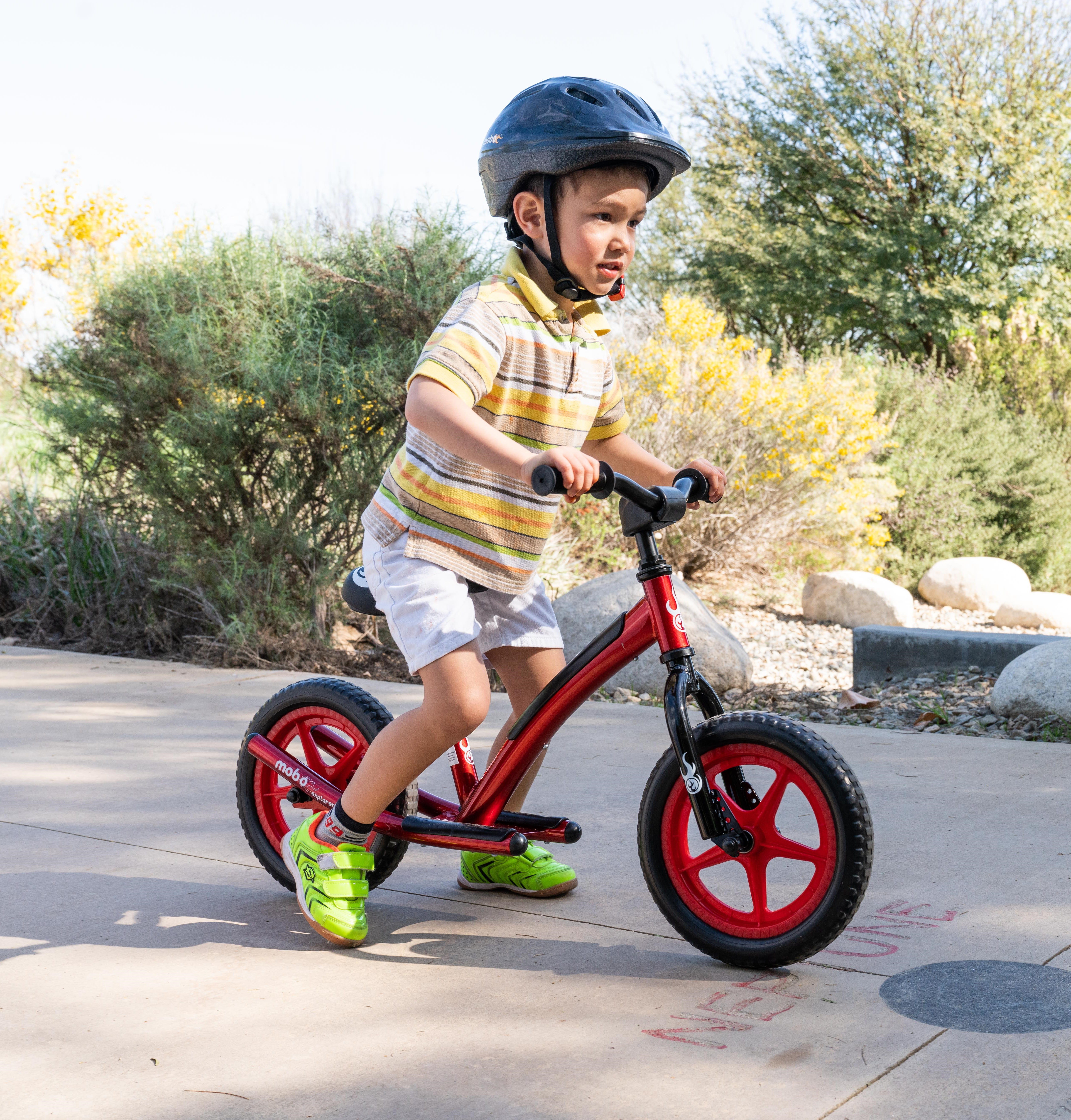 Mobo Explorer Red Balance Bike for Kids, 2-6 Years Old, Bicycle for Boys and Girls, No Pedal Ride On Toy for Toddlers