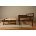 thumbnail image 6 of Kodiak Furniture Boho Wood Daybed/Pop Up Bed in Walnut Brown w/ Gray Mattresses, 6 of 12