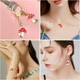thumbnail image 6 of 1box 24pcs 4 styles Alloy Enamel Pendants Cadmium Free & Lead Free Mushroom Light golden Red 6pcs/style, 6 of 9