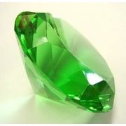Green Crystal Paperweight-#80 with stand