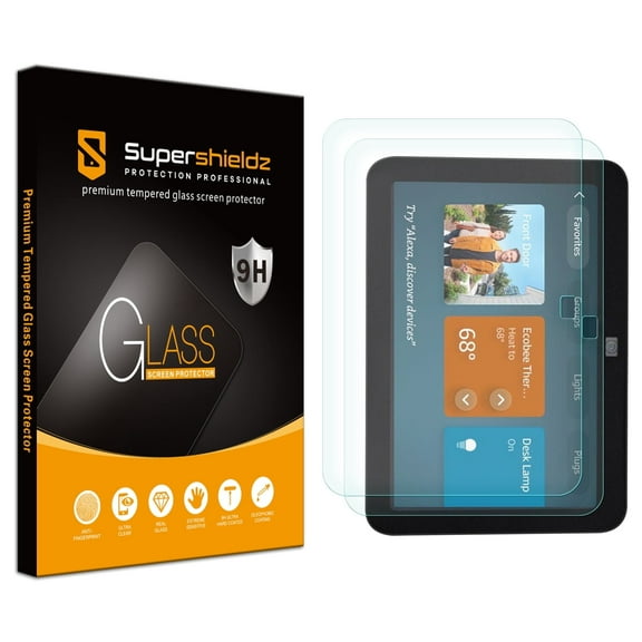 (2 Pack) Supershieldz Designed for Echo Show 8 (3rd Generation, 2023 Released) Tempered Glass Screen Protector, Anti Scratch, Bubble Free
