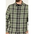 thumbnail image 3 of Brothers And Sons Men's Plaid Print Long Sleeve Button Down Flannel Shirt Green Medium, 3 of 4