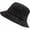 Black, variant on Slccxzc Vintage Washed Cotton Bucket Hat, Wide Brim Sun Cap for Outdoor Hiking