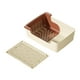 thumbnail image 1 of Rincón de entrenamiento para el baño de mascotas con separador de arena Bandeja para el baño de perros con borde Bandeja para el baño para Beige con tapete, 1 of 8