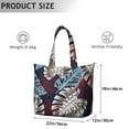 thumbnail image 5 of Hawaiian Tropical Plant Weekender Tote - Spacious Zippered Travel Bag with Interior Organization, Leafy Floral Print, Comfortable Handles for Women & Students, 5 of 5