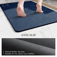thumbnail image 4 of Alfombra de baño Runner RUERYA, larga, con piedra de diatomita, color azul marino, 40 x 120 cm, 4 of 7