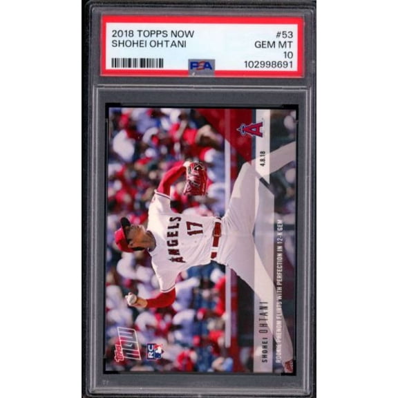 Shohei Ohtani Rookie Card 2018 Topps Now #53 PSA 10