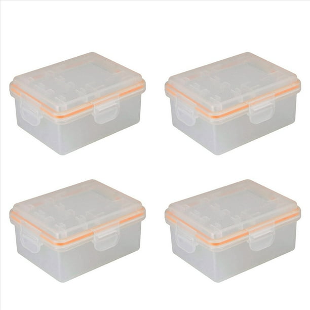 4X para ILCE-9 A7M3 A7R3 A9 7RM3 Cámara NPFZ100 Estuche de Plástico con Soporte para Batería Caja de Almacenamiento de Batería