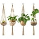 thumbnail image 1 of Colgador de plantas de encaje, maceta colgante para interiores, cesta decorativa para macetas, cuerda de yute para decoración interior y exterior del hogar Ormromra, 1 of 4