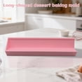 thumbnail image 4 of Valentines Day Decorations - Long Rectangle Baking Mold Single-Sided Closed Dessert Pan Pink Silicone Cake Mold for Brownies Bread Homemade Baking Supplies Kitchen Tool A, 8.9x1.2x2.2", 4 of 5