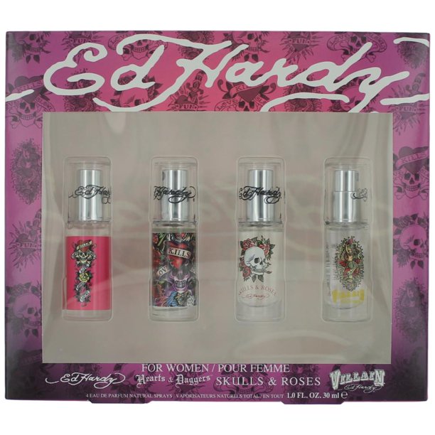 Ed Hardy by Christian Audigier, 4 Piece Mini Gift Set for Women