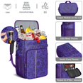 thumbnail image 2 of Psychedelic Trippy Style Cooler Backpack - 20L Leakproof Insulated Backpack with Abstract Geometric Pattern for Beach & Outdoor, 2 of 6