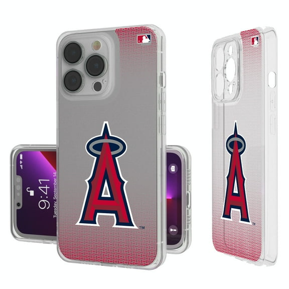 Los Angeles Angels Linen Logo iPhone Clear Case