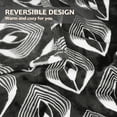 thumbnail image 3 of Catalonia Fleece Throw Blanket for Couch, Lightweight All Seasons Soft Cozy Moroccan Blanket for Home Living Room Decorative, 50'' x 60'', Black, 3 of 7