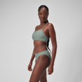 thumbnail image 3 of Speedo Women's Solid Racerback Bikini Swim Tops - Soft Olive, Size: XL, 3 of 4