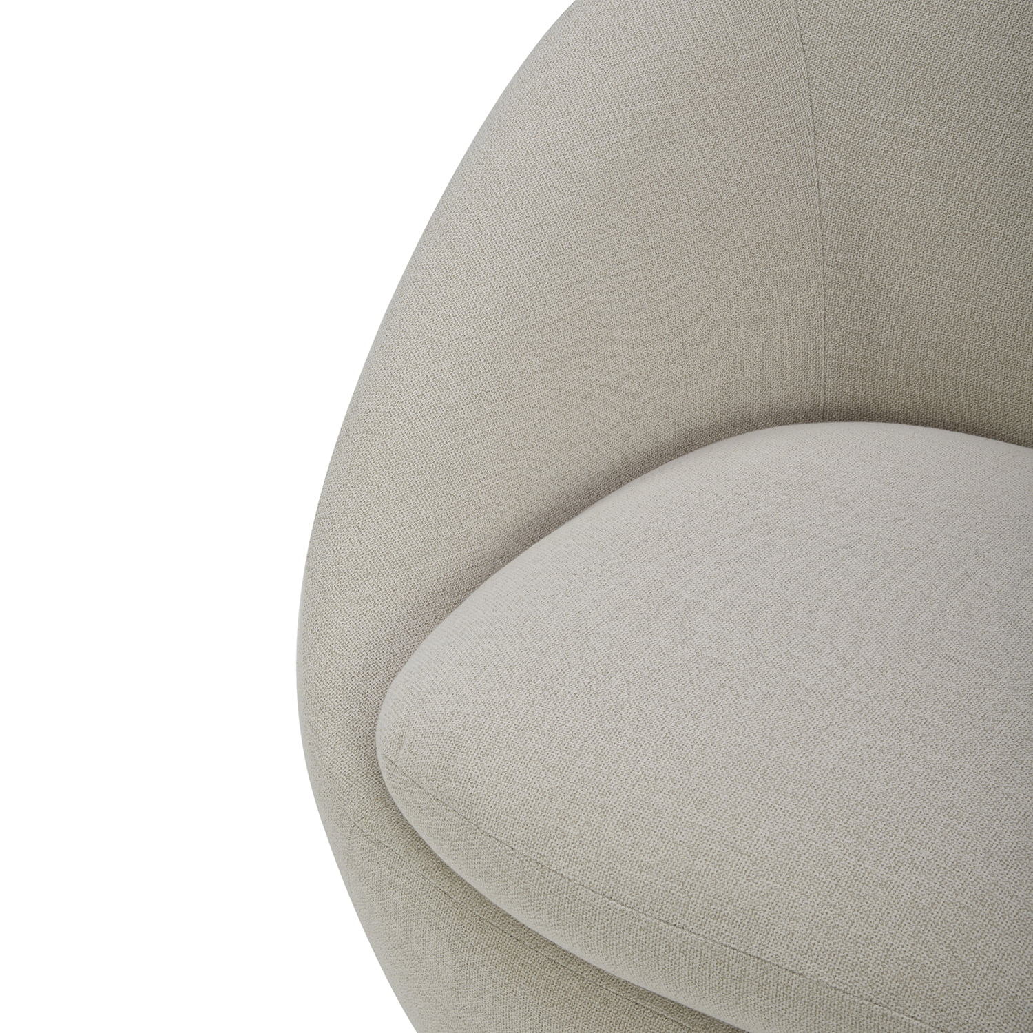 Better Homes & Gardens Mira Swivel Chair, Cream 
