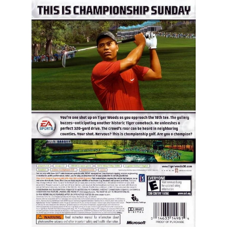 Tiger Woods: PGA Tour '06 - Xbox 360 - Walmart.com