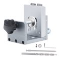 thumbnail image 2 of Woodworking Drill Formwork Rail Positioner, Accurate Drilling Pocket Hole Jig Set Wear  with Step Drill Bits for DIY Projects, 2 of 8