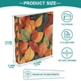 thumbnail image 3 of FORMRS 3 Ring Binder with Pockets 1.5" D-Rings Clip Board 200 Sheets Capacity, Colorful Leaves, 3 of 8