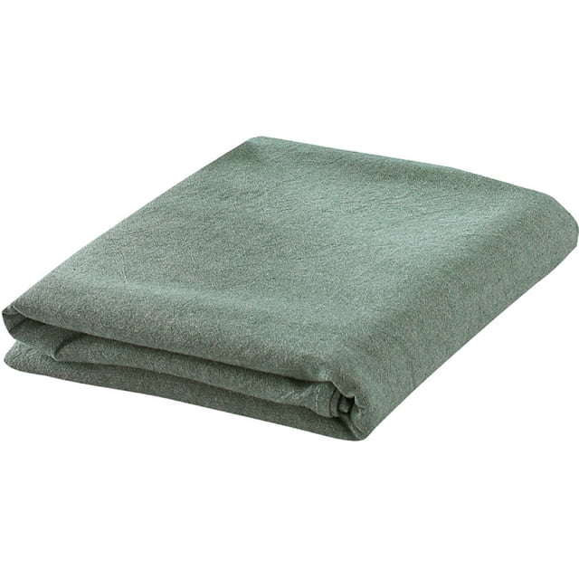 Funda de sofá de algodón suave para masajes de salón de belleza y spa con orificio para respirar en el rostro, color verde
