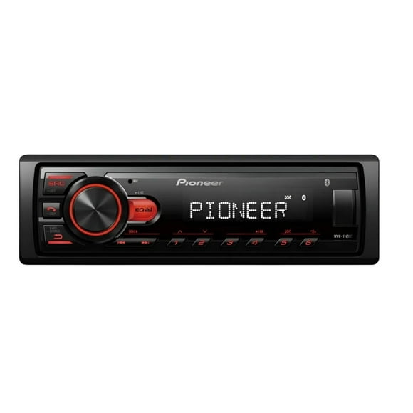 Autoestereo Pioneer, S/CD, Conectividad UBS y Bluetooth, Color Negro, Modelo MVH-S145BT