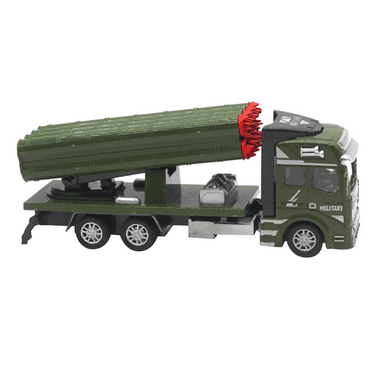 Simulation Model Toy Rocket Launcher Truck Car Model Pull Back Function  for Collectors and Enthusiasts