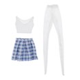 thumbnail image 2 of 2 Piezas Traje de Falda a Cuadros Azul Zulema para Muñecas de 43 cm, 2 of 8