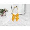thumbnail image 5 of Pajarita con cuello halter y lazo pre-atada de color sólido ajustable para mujer, accesorio de vestuario Amarillo Talla única, 5 of 5