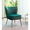 thumbnail image 2 of US Pride Furniture Sauter 23.2" Wide Mid-Century Modern Microfiber Accent Chair, Green, 2 of 5