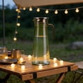 thumbnail image 6 of EazyTech Acrylic Striped Pitcher with Stainless Steel Lid, 1000ml/1200ml/1500ml Transparent Cold Water Jug for Iced Tea, Juices, Herbal Infusions, Durable PC Modern Kitchen Beverage Dispenser, 6 of 6
