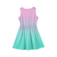 thumbnail image 4 of LTTVQM Dress for Girls Casual Gradient Sundress Loose Fit Sleeveless Midi Dress Vacation Crew Neck 2026 Summer Spring Dresses Light pink 11-12 Years, 4 of 5