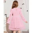 thumbnail image 4 of Arshiner Toddler Tutu Dress Girls Puff Long Sleeve Fall Winter Formal Party Tulle Dresses, 4 of 6