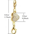thumbnail image 1 of GUOOL 2 Sets Heart Clasps Buckle Link Lock for Jewelry gold+, 1 of 5