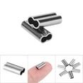 thumbnail image 1 of Mini Double Tube Connector Barrel Crimp Kit, 100Pcs 6 Sizes Barrel Crimp, Making Trolling For Wire Leader Mono Ottom Fishing Rigs, 1 of 5